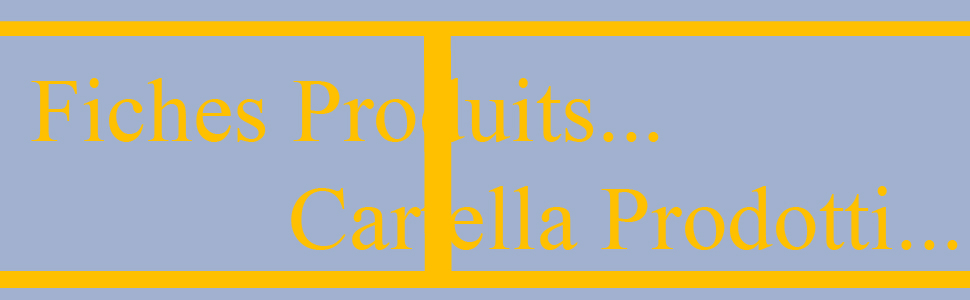 Fiches produits